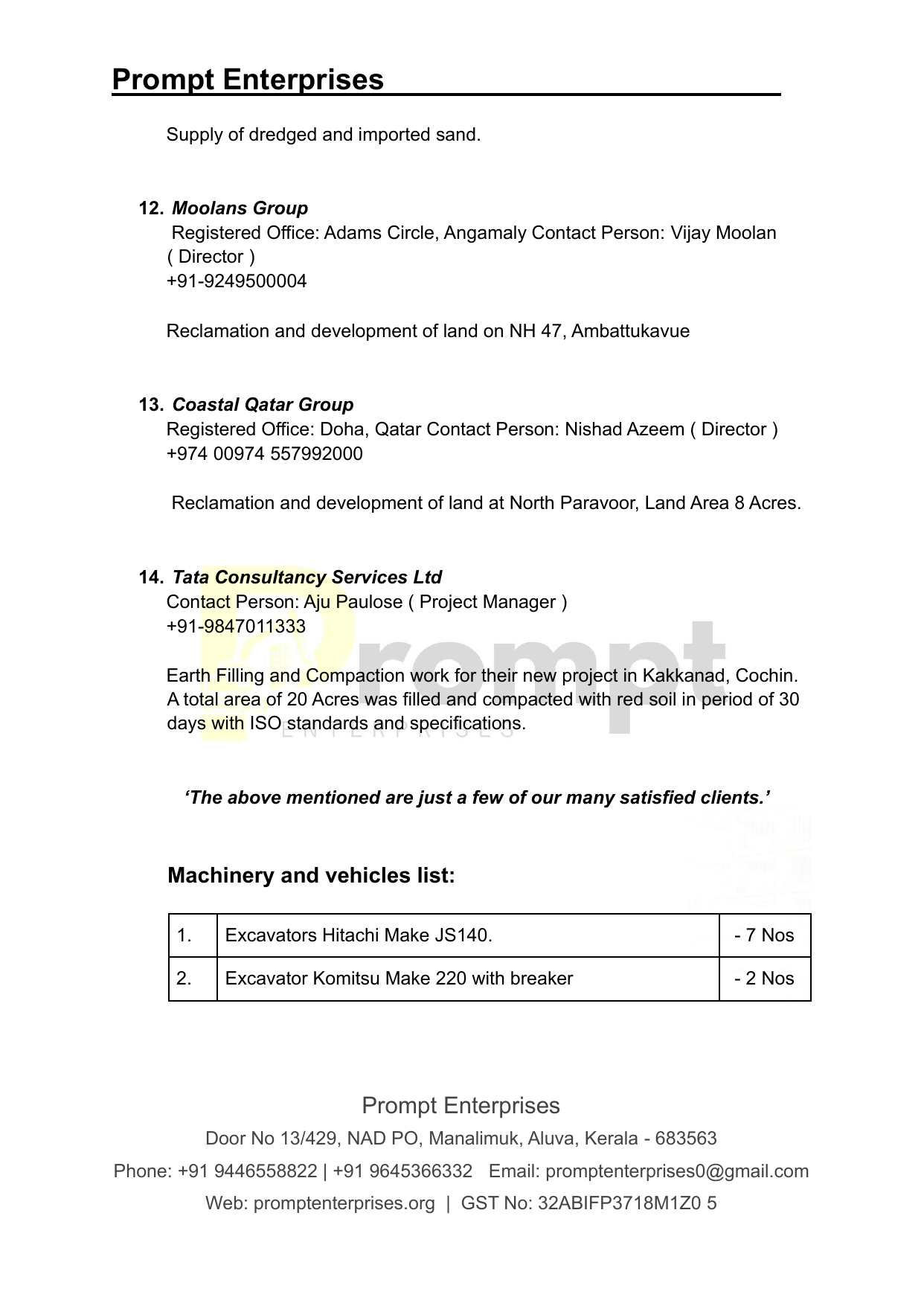 Prompt Enterprises Company Profile - Page 5
